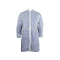 Vienkartinis chalatas su lipniomis juostelėmis, PP, XXXL dydis, baltas, 1vnt