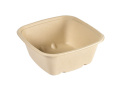 Duni Vienkartiniai indeliai maisto išsinešimui 1 sk., 1200 ml (196822,205676), kvadrat., cukranendr., rudos sp., 18,1x18,1x7,3cm, max+100°C, 40 vnt.