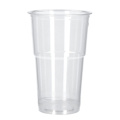 Vienkartinės stiklinės šaltiems gėrimams 360ml (577830510//577850510/577840510), RPET, skaidrios, skersmuo 7,8 cm, 50 vnt.