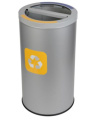 Šiukšlių dėžė rūšiavimui, "Stream Bin", Alda, pilka, 2x35l