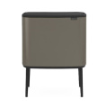 Šiukšlių dėžė Brabantia Bo Touch Bin, platinos spalvos, 11+23l