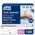 Rankšluosčiai servetėlėmis Tork Premium Interfold Extra soft H2, 2sl.