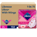 Higieniniai paketai Tork Libresse Tow Ultra+ wings intymios higienos priemonių dozatoriaus papildymui, 2x150vnt