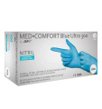 Vienkartinės nitrilo pirštinės be pudros Med Comfort Blue Ultra 300, mėlynos, S dydis, 100vnt.