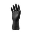 Vienkartinės itin tvirtos nitrilo pirštinės be pudros Alpha High Grip, juodos, M dydis, 100vnt
