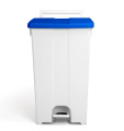 Šiukšlių dėžė atidaroma koja Derby, mėlynu dangčiu, 90l