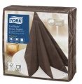 Stalo servetelės Tork Premium LinStyle, 39x39cm, kakavos spalvos, 1sl.