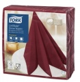 Stalo servetelės Tork Premium LinStyle, 39x39cm, burgundiškos spalvos, 1sl.