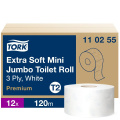 Tualetinis popierius rulonais Tork Premium Mini Jumbo Extra Soft T2, 3sl.