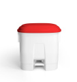 Šiukšlių dėžė atidaroma koja Derby, raudonu dangčiu, 30l