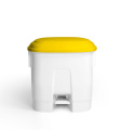 Šiukšlių dėžė atidaroma koja Derby, geltonu dangčiu, 30l