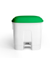 Šiukšlių dėžė atidaroma koja Derby, žaliu dangčiu, 30l