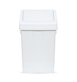 Šiukšlių dėžė su svyruojančiu baltu dangčiu Max, 12l