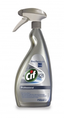 Nerūdijančio plieno ir stiklų valymo priemonė Pro Formula Cif Professional, 0,75l