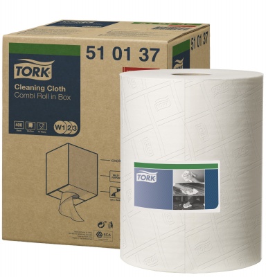 Neaustinės medž. šluostės rulonais Tork Premium 510 W1/W2/W3, 1sl.