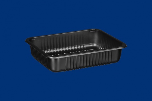 Daugkartinio naud. indeliai 1 sk. 1400 ml (P9400PPC), užlydomi, PP, juodi, 22,7x17,8x5,1cm, max -20°C/+120°C, tinka mikrobangų kr., 320 vnt.