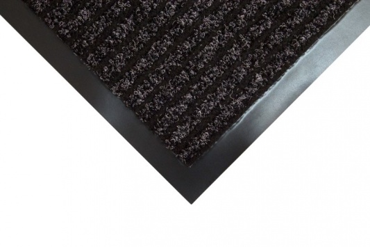 Įėjimo kilimas PVC pagrindu, Toughrib, juodas, 0.6m x 0.9m (6mm)