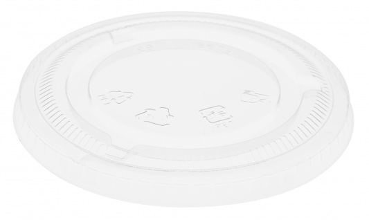 Duni Vienkartiniai dangteliai Ecoecho™ stiklinėms (188004/188005 /188006), be skylutės, rPET, skaidrūs, max -40°C/+70°C, 50 vnt.
