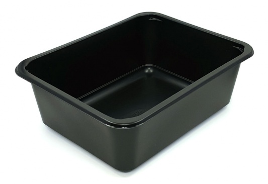 Vienkartiniai indeliai užlydymo aparatui, 1 sk., 2300ml, (P9400PPC), PP, juodi, 22,7x17,8x8,1 cm, max -20°C/+120°C, tinka mikrobangų kr., 320 vnt.