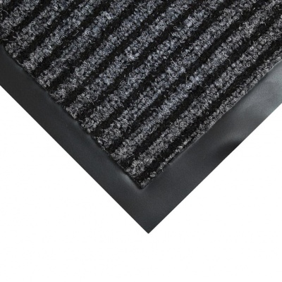 Įėjimo kilimas PVC pagrindu, Toughrib, pilkas, 0.6m x 0.9m (6mm)
