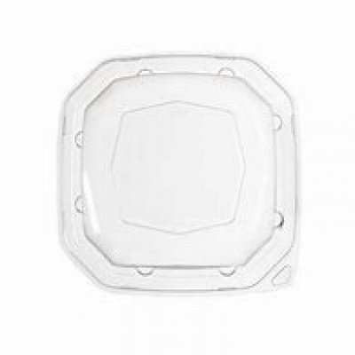Duni Ecoecho Vienkartiniai dangteliai dubenėliams (tinkamas 188142) RPET,  skaidrūs, 23,3x23,3x4,4 cm, max +70°C, tinkami mikrobangų krosnelei, 50 vnt.