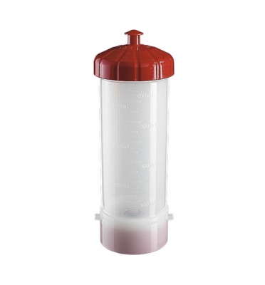 Raudonas buteliukas BIO įrankiui, 0.65L