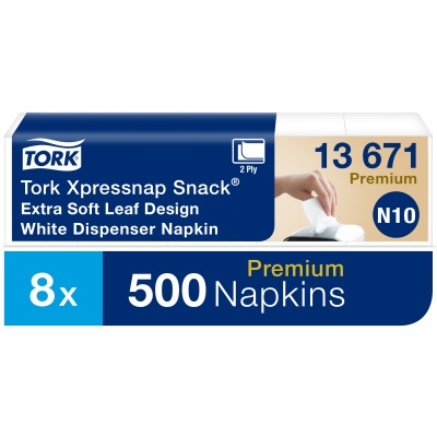 Stalo servetėlės dozatoriams Tork Extra Soft N10, 21,6x21,6cm,  2sl.