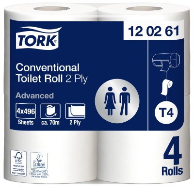 Tualetinis popierius rulonais Tork Advanced Extra Long T4, 2sl.